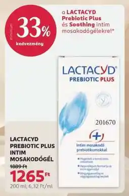 Rossmann LACTACYD PREBIOTIC PLUS INTIM MOSAKODÓGÉL ajánlat