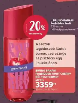 Rossmann BRUNO BANANI FORBIDDEN FRUIT CHERRY NŐI TESTPERMET ajánlat
