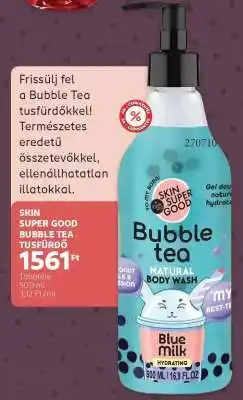 Rossmann SKIN SUPER GOOD BUBBLE TEA TUSFÜRDŐ ajánlat