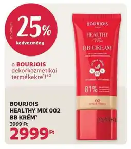 Rossmann BOURJOIS HEALTHY MIX 002 BB KRÉM ajánlat