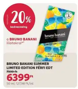 Rossmann BRUNO BANANI SUMMER LIMITED EDITION FÉRFI EDT ajánlat