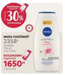 Rossmann NIVEA tusfürdő ajánlat