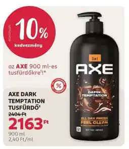 Rossmann AXE DARK TEMPTATION TUSFÜRDŐ ajánlat