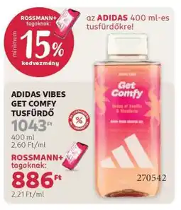 Rossmann ADIDAS VIBES GET COMFY TUSFÜRDŐ ajánlat