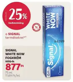 Rossmann SIGNAL WHITE NOW FOGKRÉM ajánlat