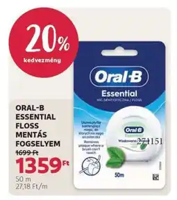Rossmann ORAL-B ESSENTIAL FLOSS MENTÁS FOGSELYEM ajánlat