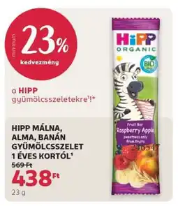 Rossmann HIPP MÁLNA, ALMA, BANÁN GYÜMÖLCSSZELET 1 ÉVES KORTÓL ajánlat