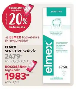 Rossmann Elmex Sensitive szájvíz ajánlat
