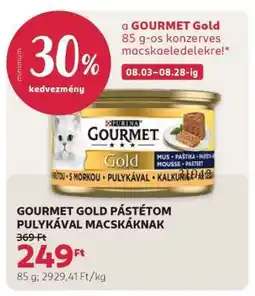 Rossmann GOURMET Gold Pástétom Pulykával Macskáknak ajánlat