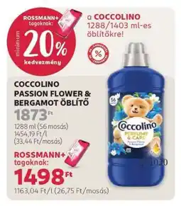 Rossmann COCCOLINO PASSION FLOWER & BERGAMOT ÖBLÍTŐ ajánlat