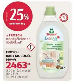 Rossmann Frosch Baby mosógél ajánlat