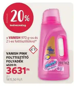 Rossmann VANISH PINK FOLTTISZTÍTÓ FOLYADÉK ajánlat