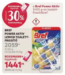 Rossmann BREF POWER AKTIV LEMON TOALETT-FRISSÍTŐ ajánlat