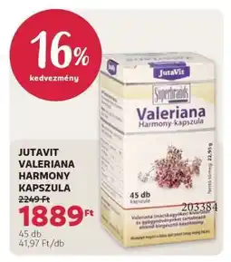 Rossmann JUTAVIT VALERIANA HARMONY KAPSZULA ajánlat