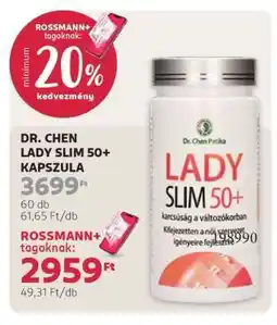 Rossmann DR. CHEN LADY SLIM 50+ KAPSZULA ajánlat