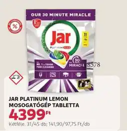 Rossmann JAR PLATINUM LEMON MOSOGATÓGÉP TABLETTA ajánlat