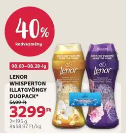Rossmann LENOR WHISPERTON ILLATGYÖNGY DUOPACK ajánlat
