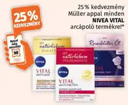 Müller Nivea vital arcápoló termék ajánlat