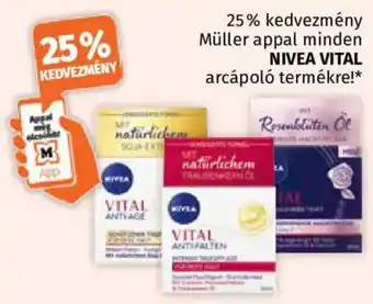 Nivea vital arcápoló termék