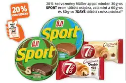 Müller 7 days töltött croissantokra ajánlat