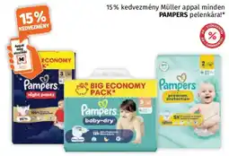 Müller Pampers pelenkára ajánlat
