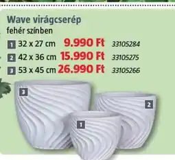 Bauhaus Wave virágcserep ajánlat