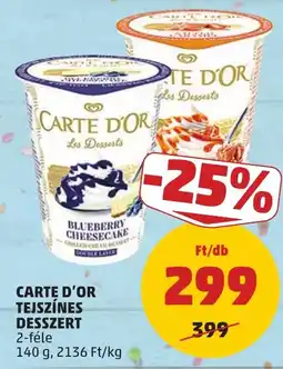 PENNY Carte d'or tejszínes dezzert ajánlat