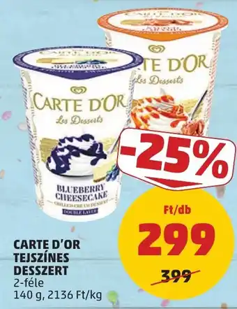 Carte d'or tejszínes dezzert