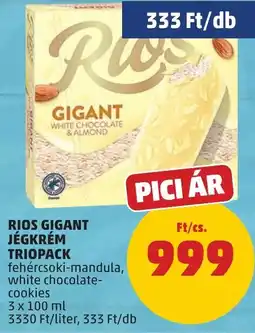 PENNY Rios gigant jégkrém triopack ajánlat