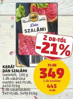 PENNY Karát dán szalámi ajánlat