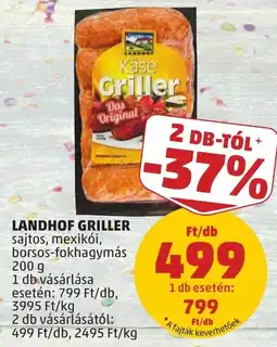 PENNY Landhof griller sajtos, mexikói, borsos-fokhagymás ajánlat
