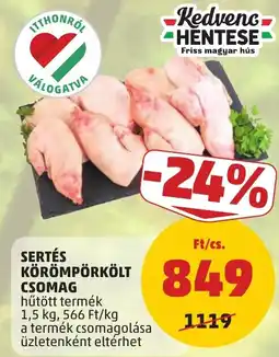 PENNY Kedvenc Hentese Sertes Koromporkolt ajánlat