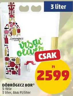 PENNY Döbrögecz bor ajánlat