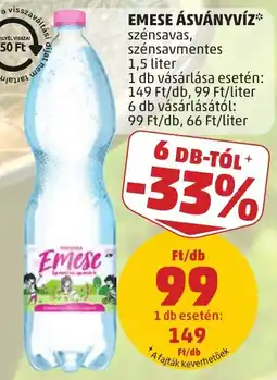 PENNY Emese ásványvíz ajánlat