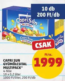 PENNY Capri Sun gyümölcsital multipack ajánlat