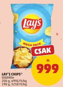 PENNY Lay's chips fromage ajánlat