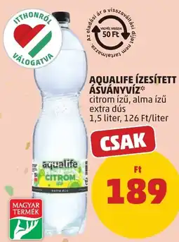 PENNY Aqualife ízesített ásványvíz ajánlat