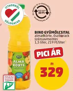 PENNY Bino gyümölcsital alma-körte, őszibarack ajánlat
