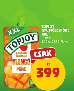 PENNY Topjoy gyümölcspüré ajánlat
