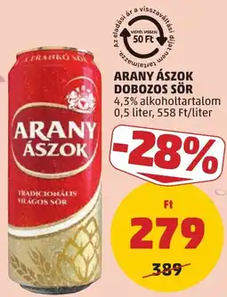 PENNY Arany ászok dobozos sör ajánlat