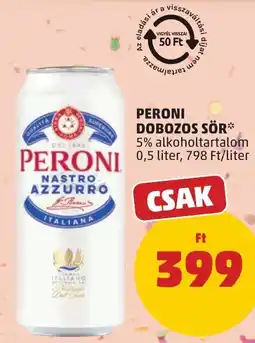 PENNY Peroni dobozos sör ajánlat