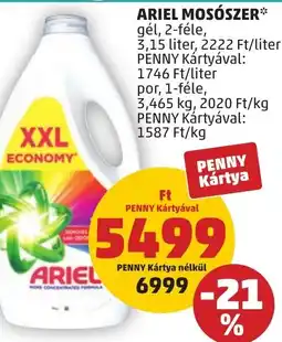 PENNY Ariel mosószer ajánlat