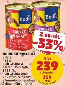 PENNY Bodie kutyaeledel ajánlat