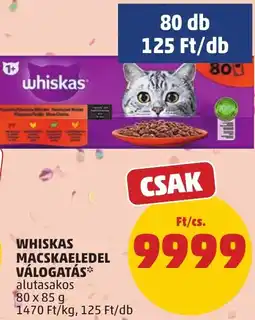 PENNY Whiskas macskaeledel válogatás ajánlat