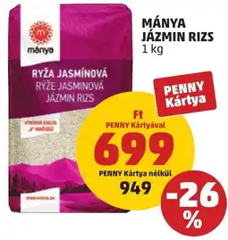 PENNY Mánya jázmin rizs ajánlat