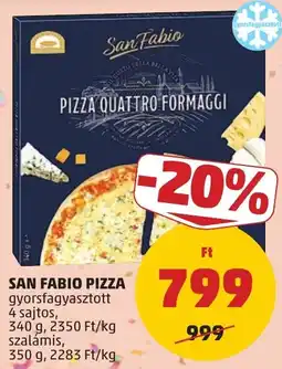 PENNY San Fabio pizza quattro formaggi ajánlat