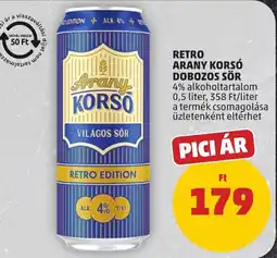 PENNY Arany Korsó retro edition ajánlat