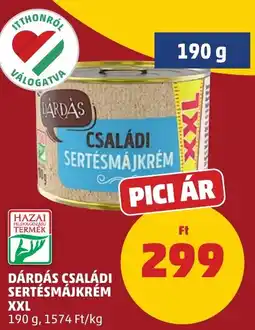 PENNY Dárdás családi sertésmájkrém ajánlat