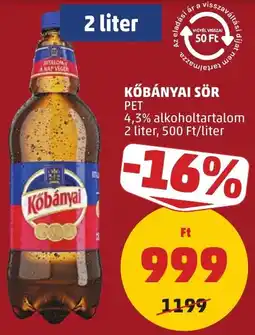 PENNY Kőbányai sör ajánlat