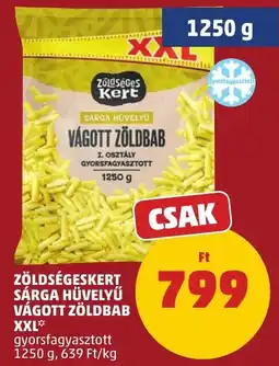 PENNY Zöldségeskert sárga hüvelyű vágott zöldbab ajánlat
